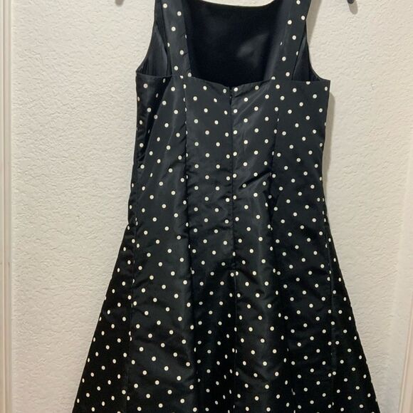 Ralph Lauren black label mulberry silk polka dot dress A-line size 8 - Picture 5 of 12